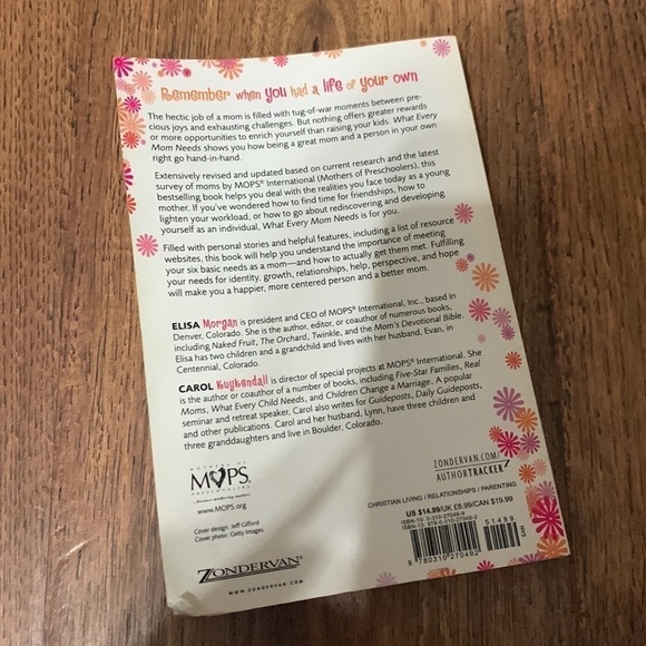 BOOK- What Every Mom Needs By Elisa Morgan and Carol Kuykendall - Picture 2 of 2
